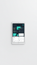 Landing Page Dashboard on Tablet